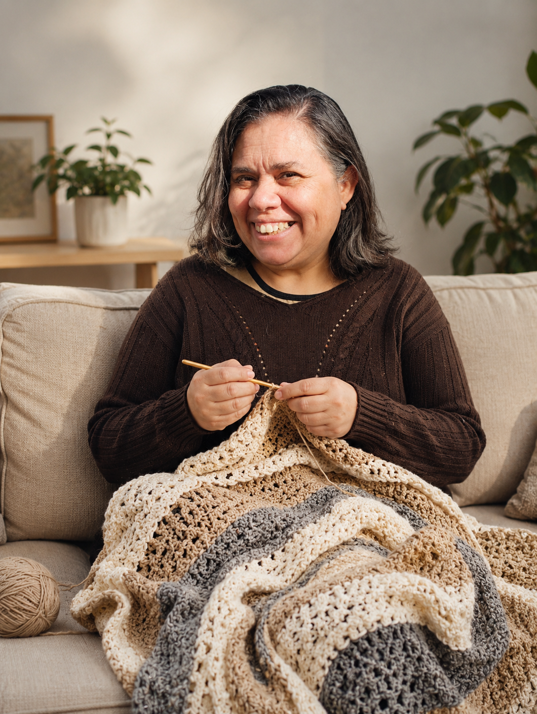 Eva, creadora de Con las Manos en la Lana
