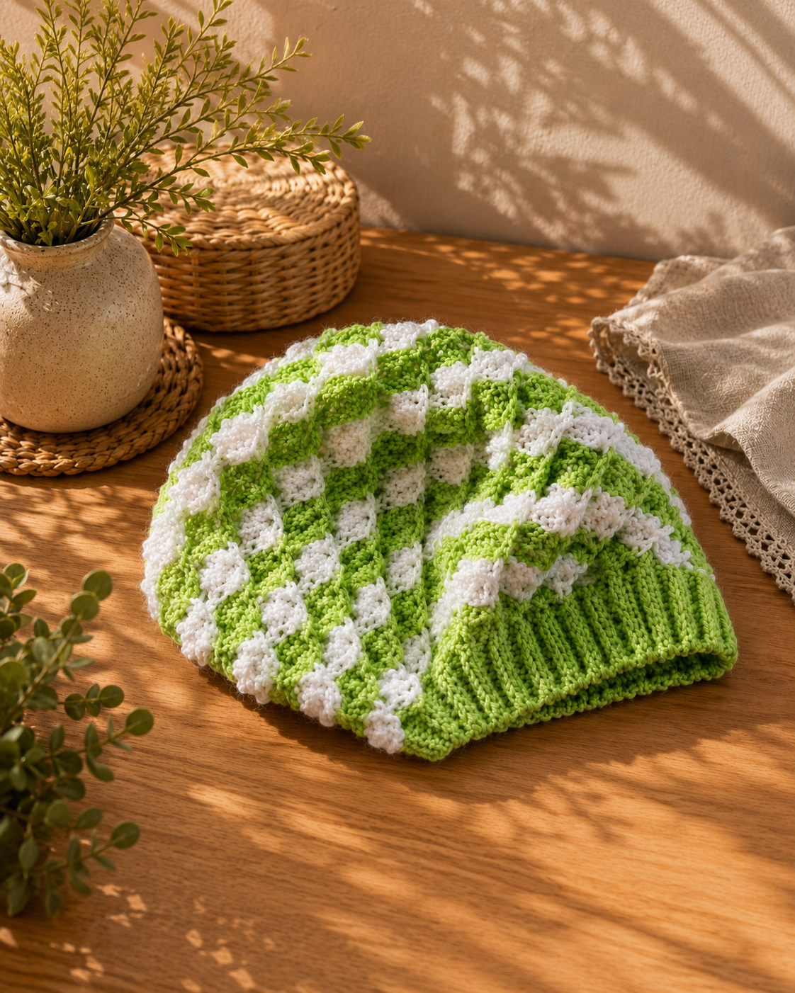 Poncho artesanal de lana