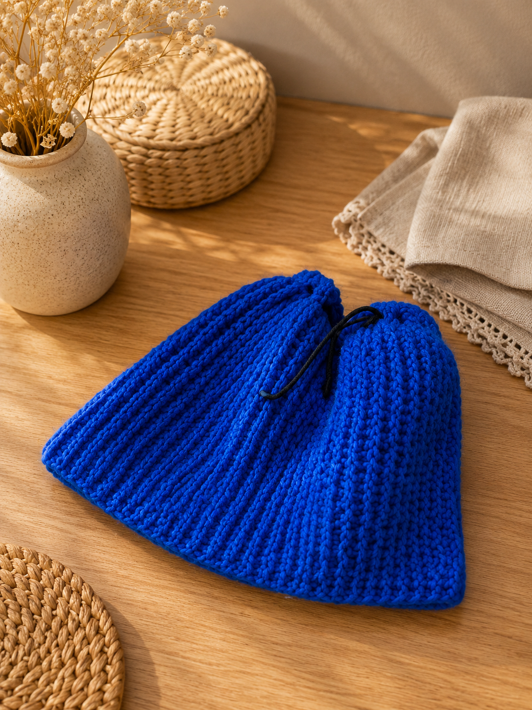 Poncho artesanal de lana